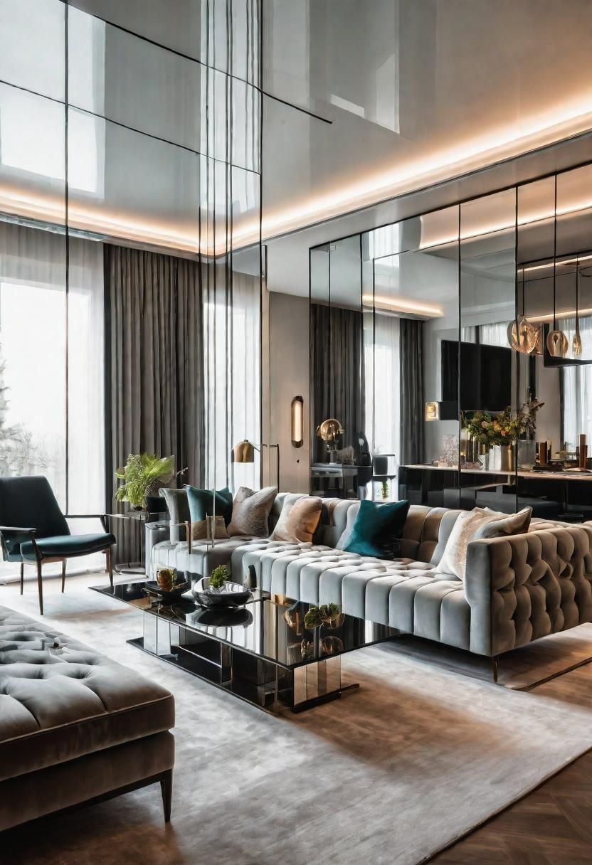 43. Illusionary Modern Living Room Ideas