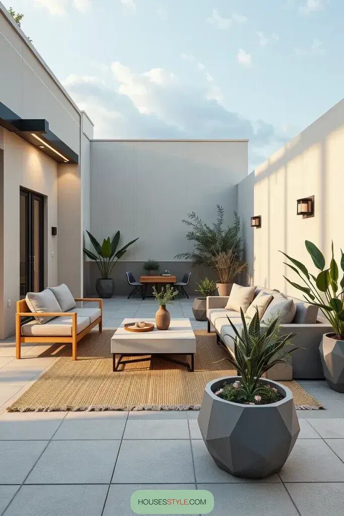 Chic Features For A Modern Terrace