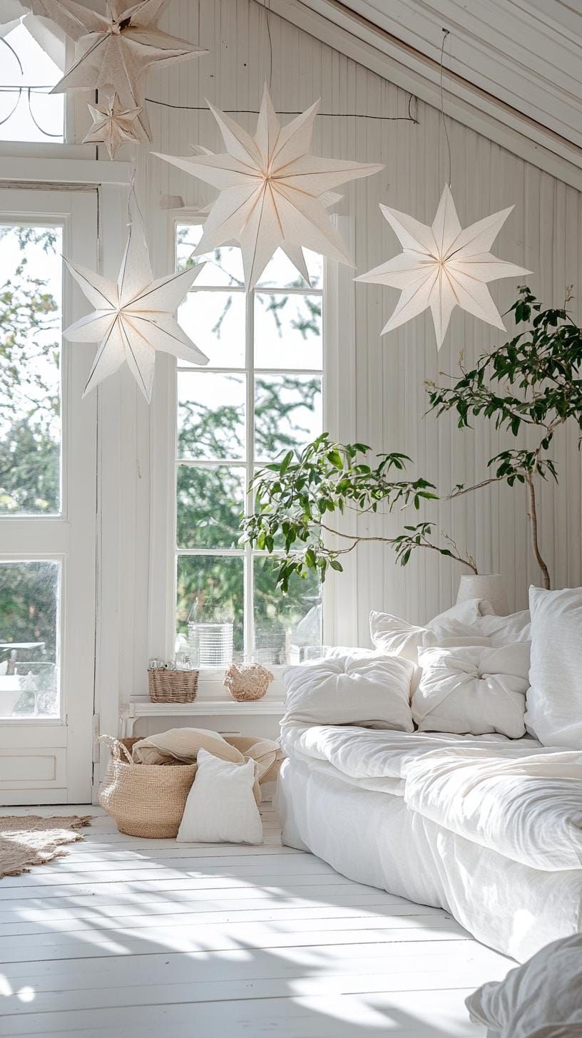 9. All-White Scandinavian Sunroom Decor - photo 3