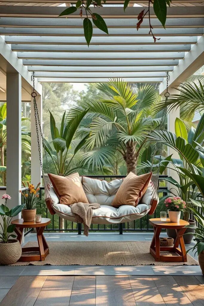Hammock Style Meets Classic Porch Swing