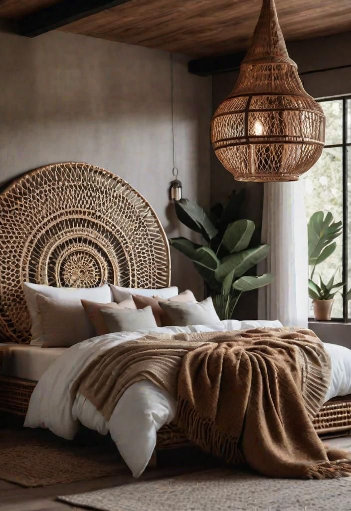 3. Rattan Headboard Design Ideas