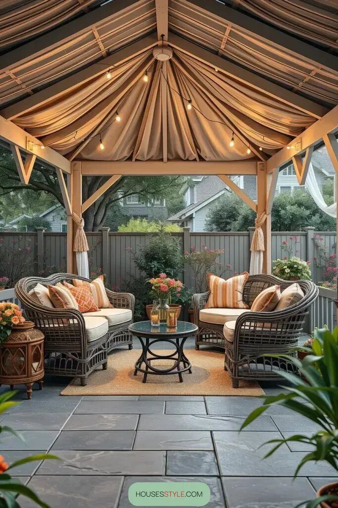 Comfortable Wicker Seating Arrangements