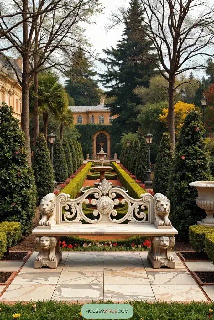 Carved Marble Benches for Grand Estates - photo 2