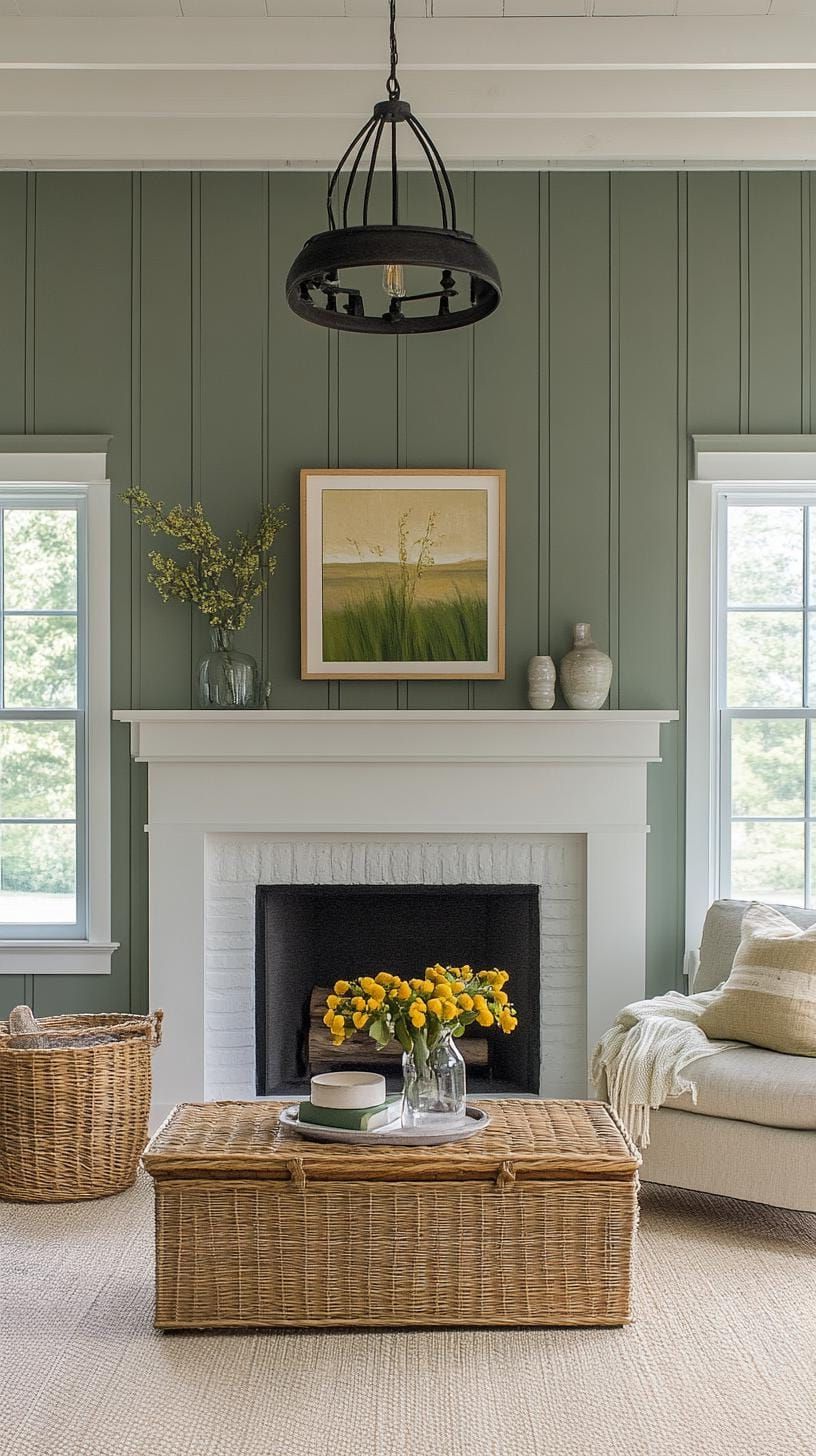 23. Muted Palette of Olive Green, Deep Blue, and Rust - photo 3
