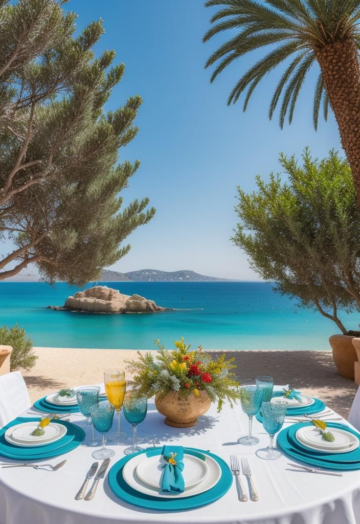13. Mediterranean-Style Easter Table Ideas
