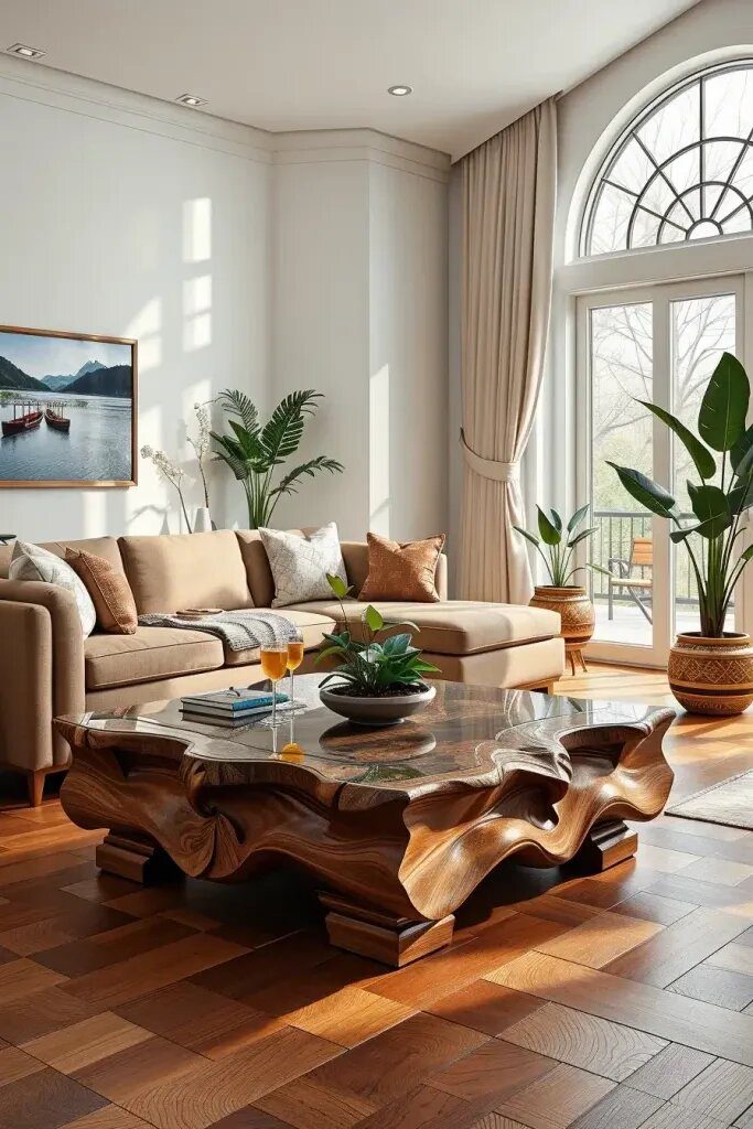 Hand-Carved Coffee Tables for the Living Room - photo 2