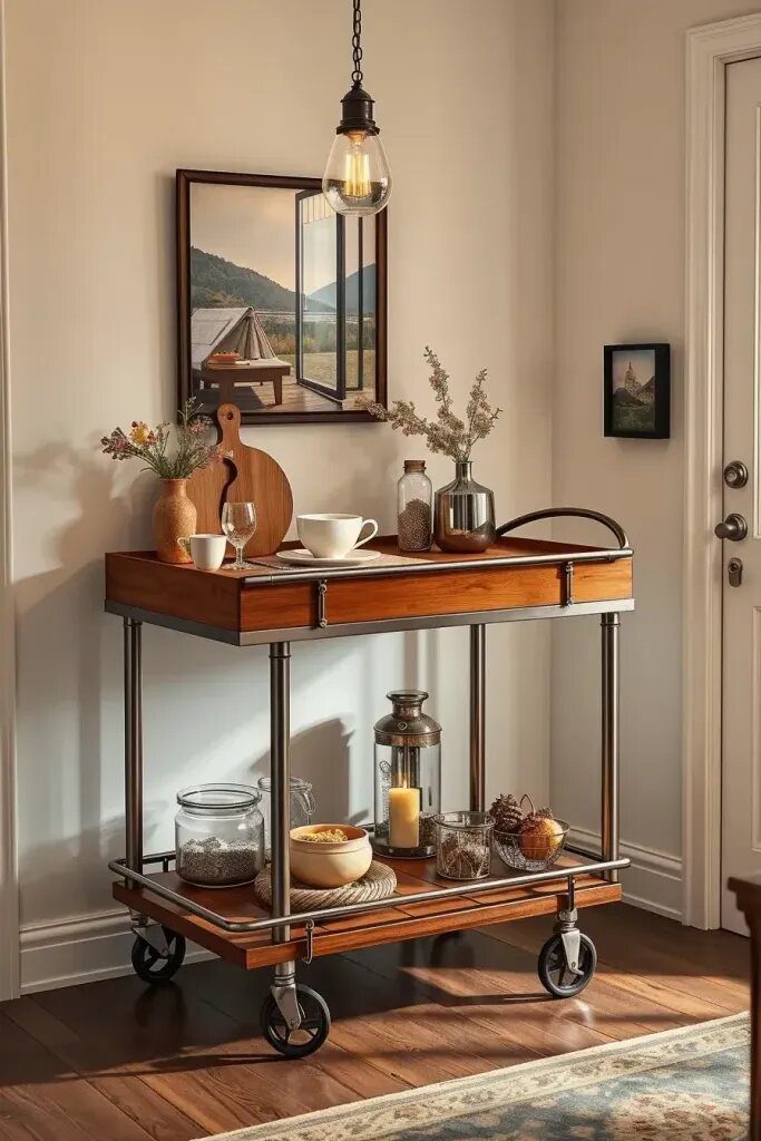 Rolling Carts for Flexible Dining Storage