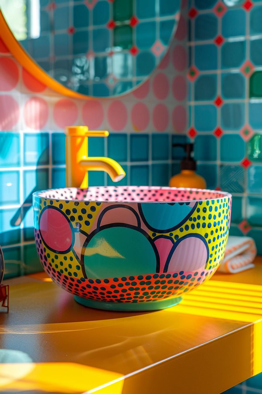15. Bold Neon Pop Art Vanity Look - photo 2