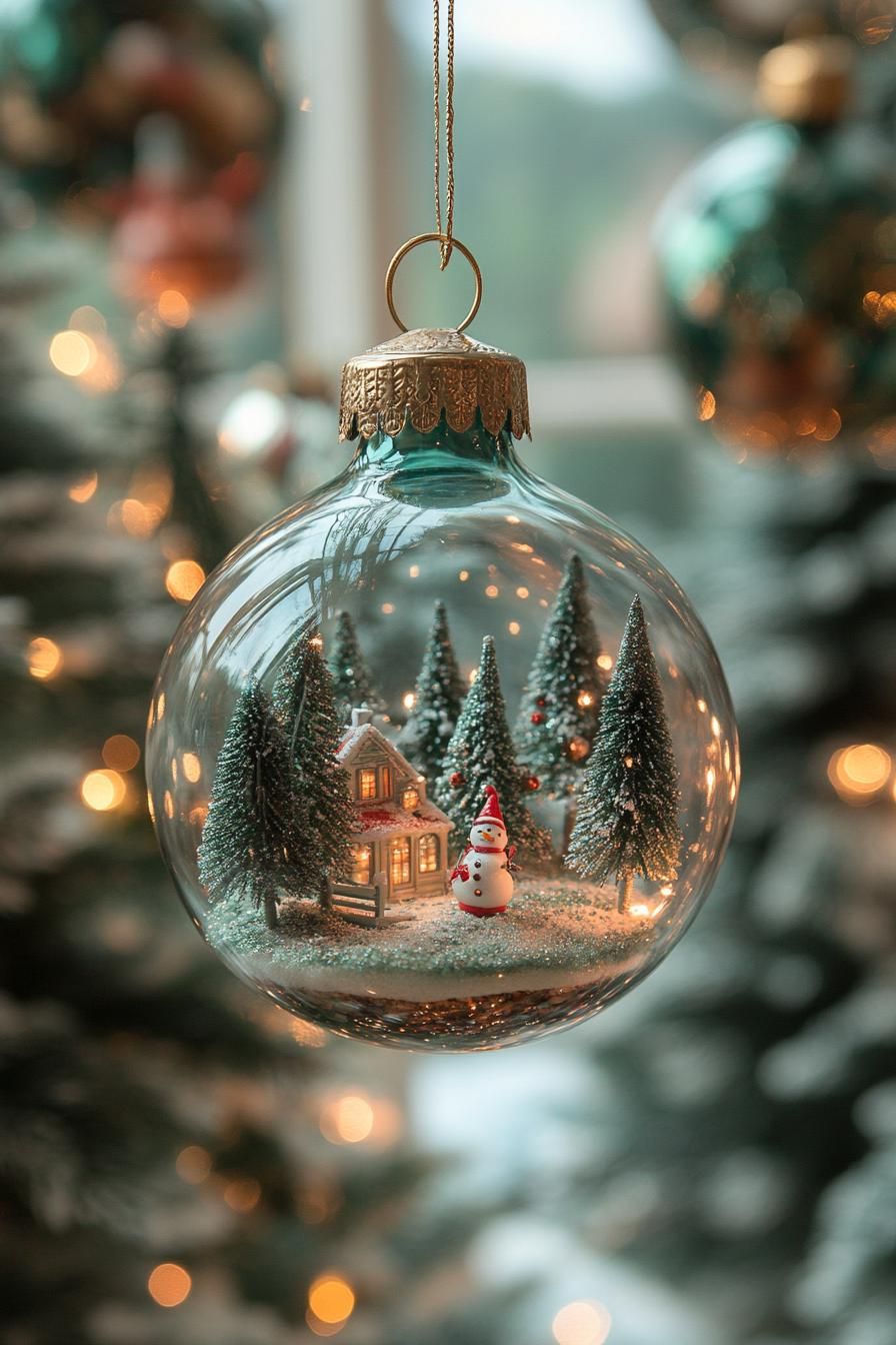 2. Festive Terrarium Ornaments: Glitzy Scenes - photo 3