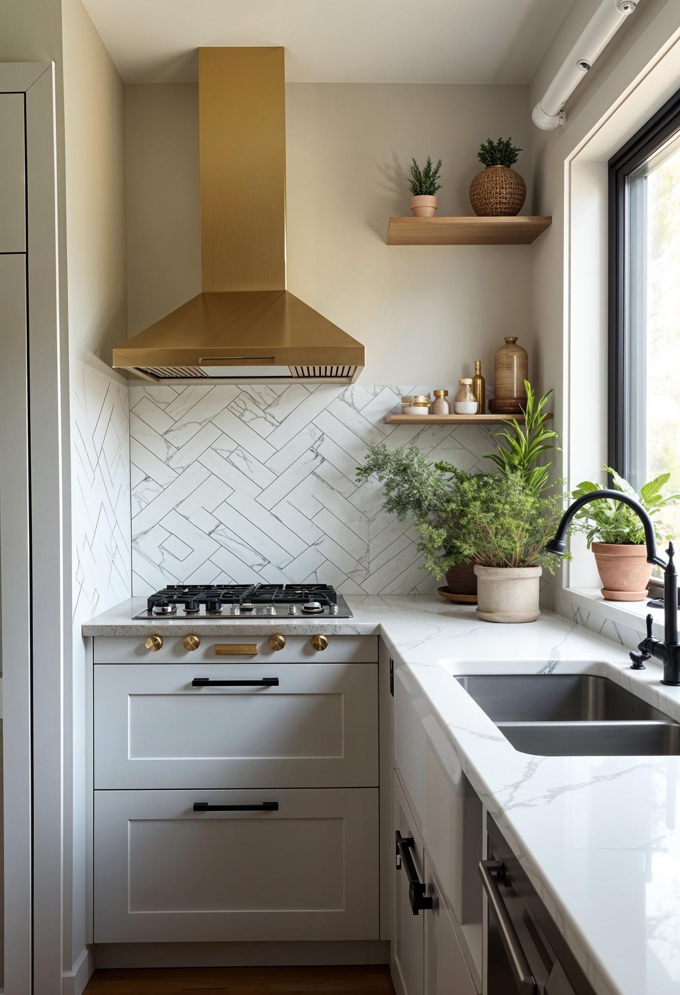 11. Mix Metallic Finishes in Small Kitchens - photo 2