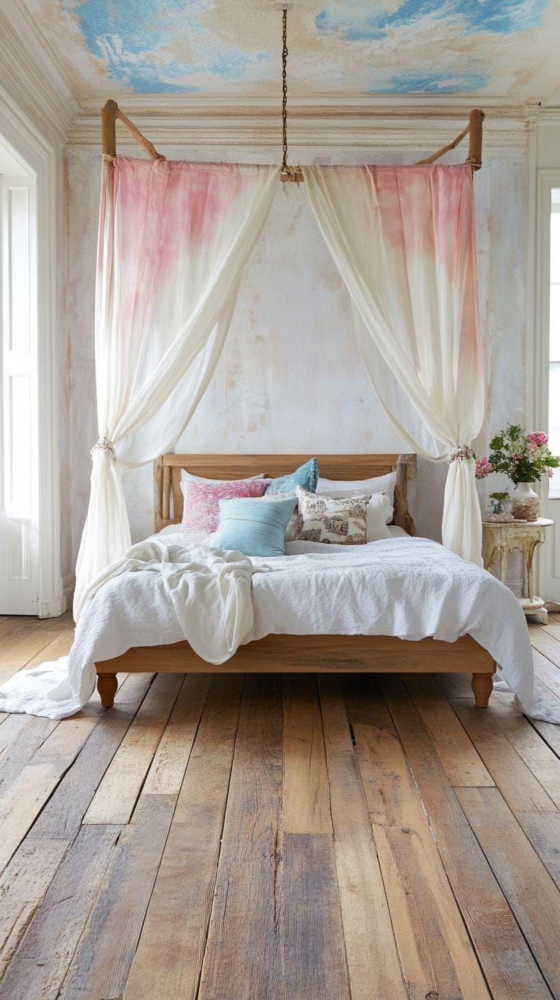 16. Hang Sheer Tie-Dye Curtains - photo 2