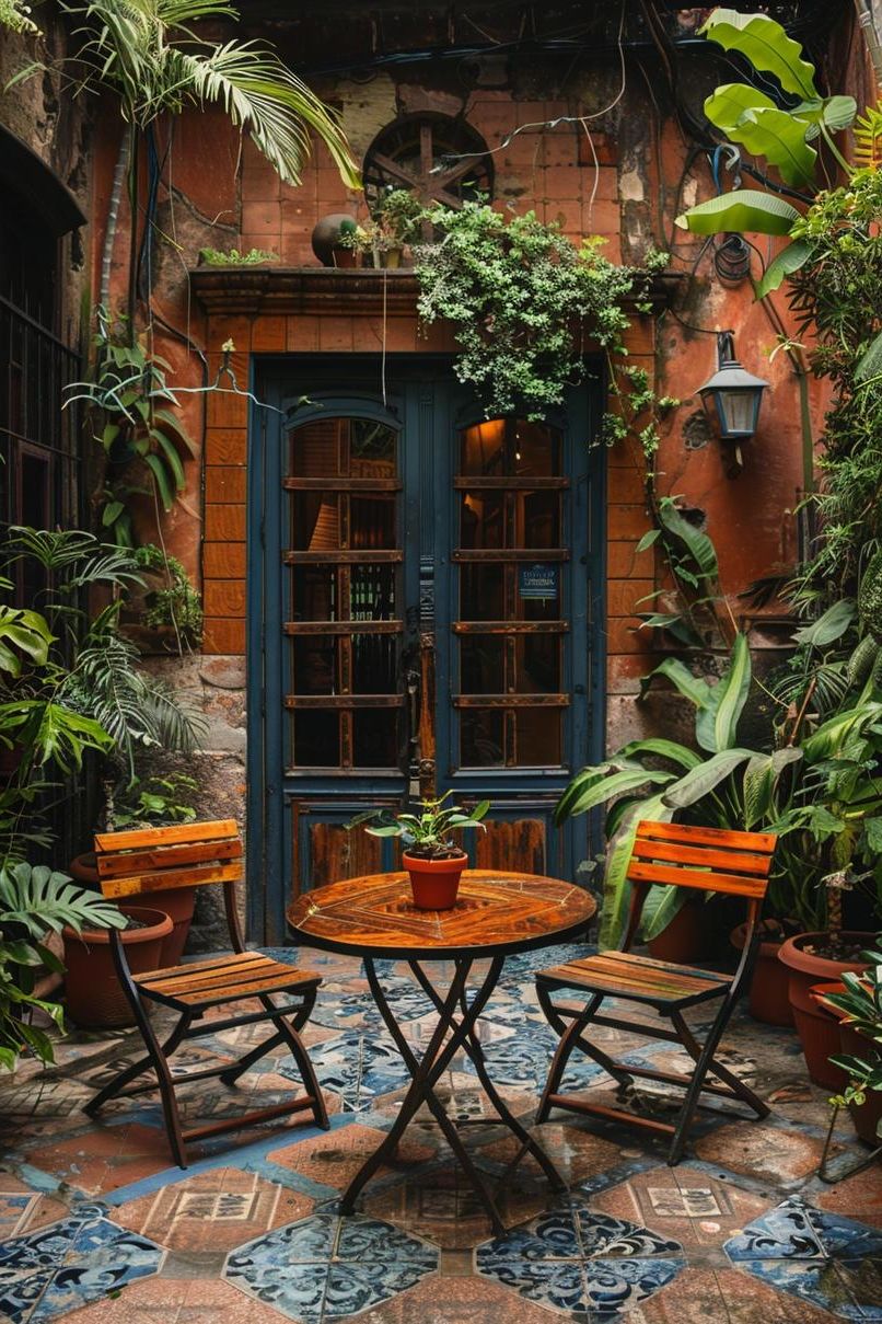 9. Decorate with an Antique Door