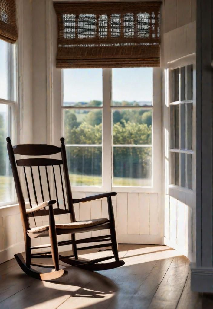 25. A Classic Rustic Rocking Chair
