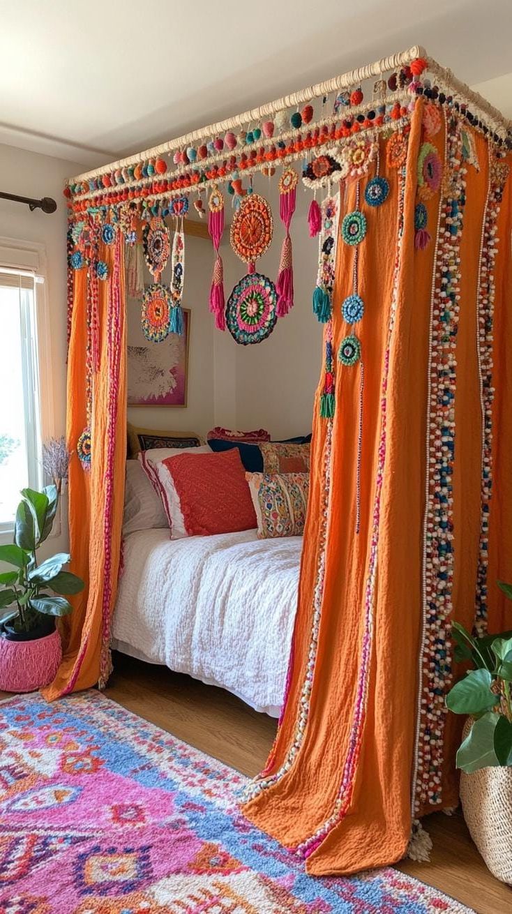 19. Colorful Beaded Door Curtains - photo 3