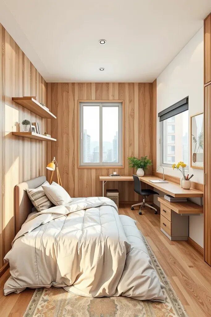 Combining a Desk and Bed for Work and Sleep