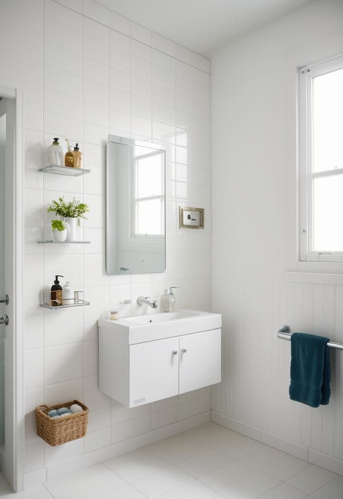 13. Magnetic Wall Storage for Bathrooms