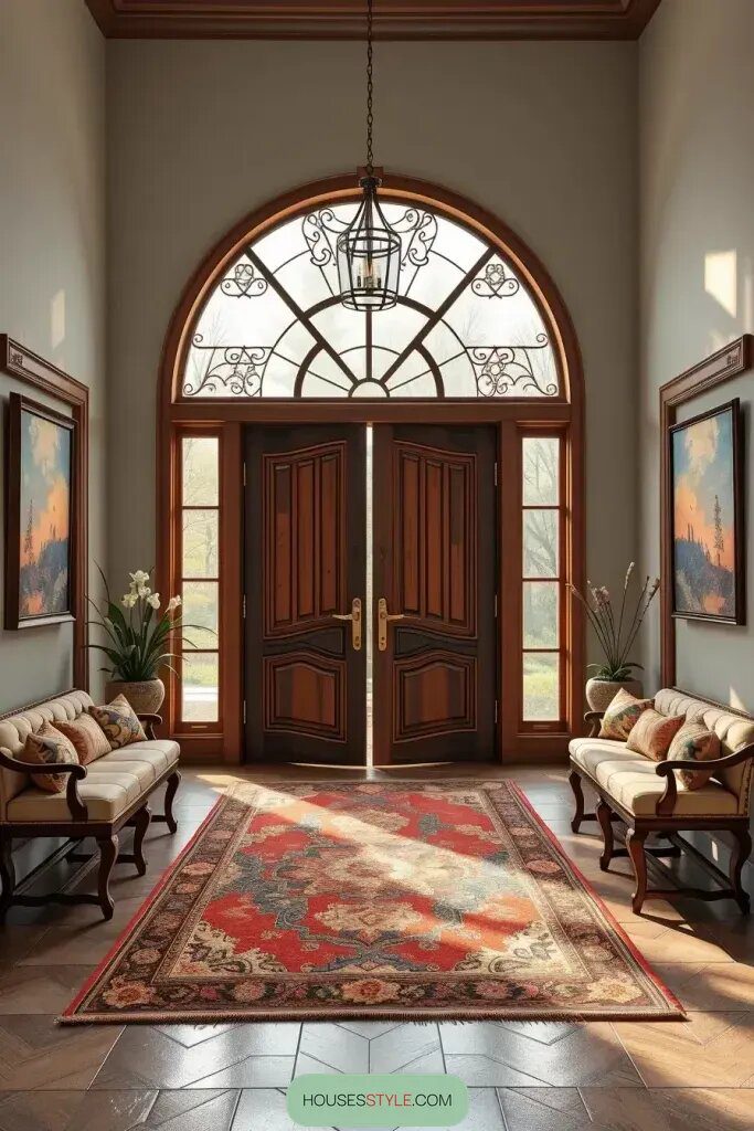 Elegant Double-Door Entryway Design Ideas