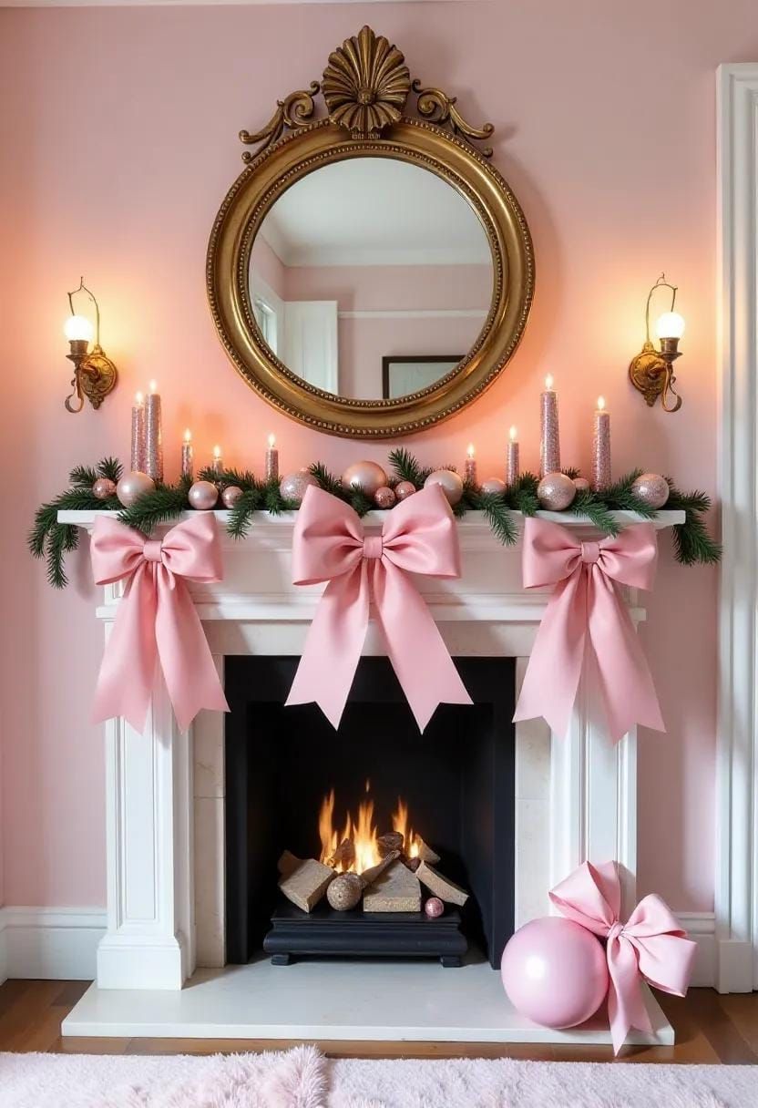 12. Playful Pink and White Mantel - photo 3