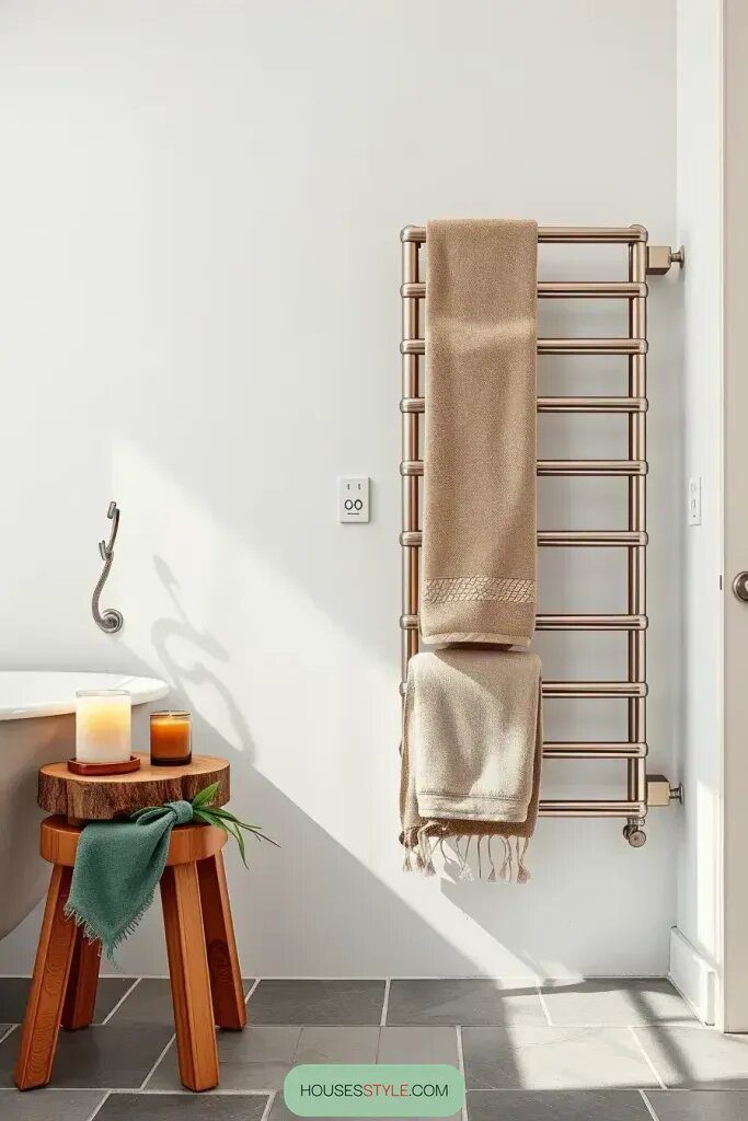Add a Luxurious Towel Warmer for Hotel Vibes