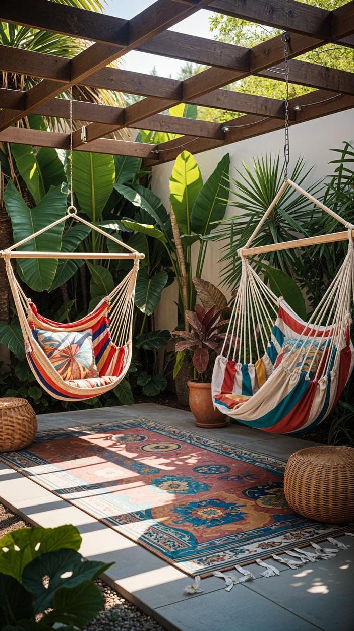 36. Bright Backyard Patio Full of Color - photo 2