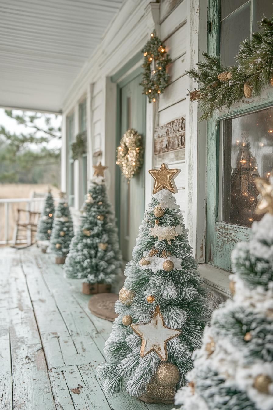 4. Grouped Mini Trees by the Door - photo 3