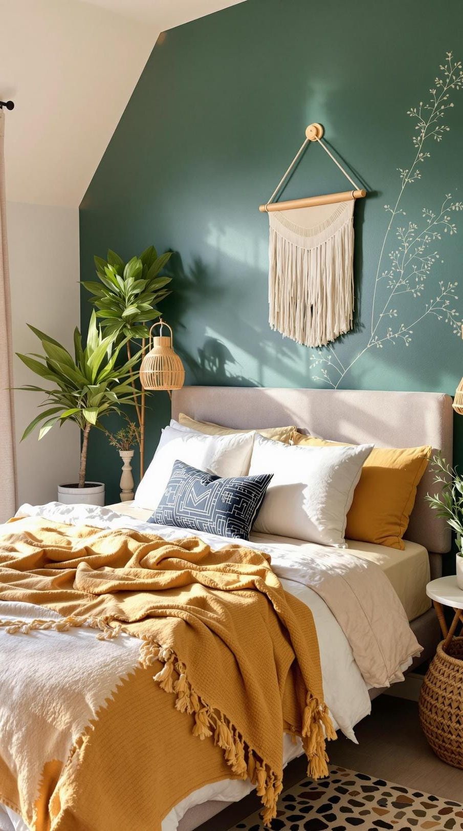 15. Painted Accent Wall Idea