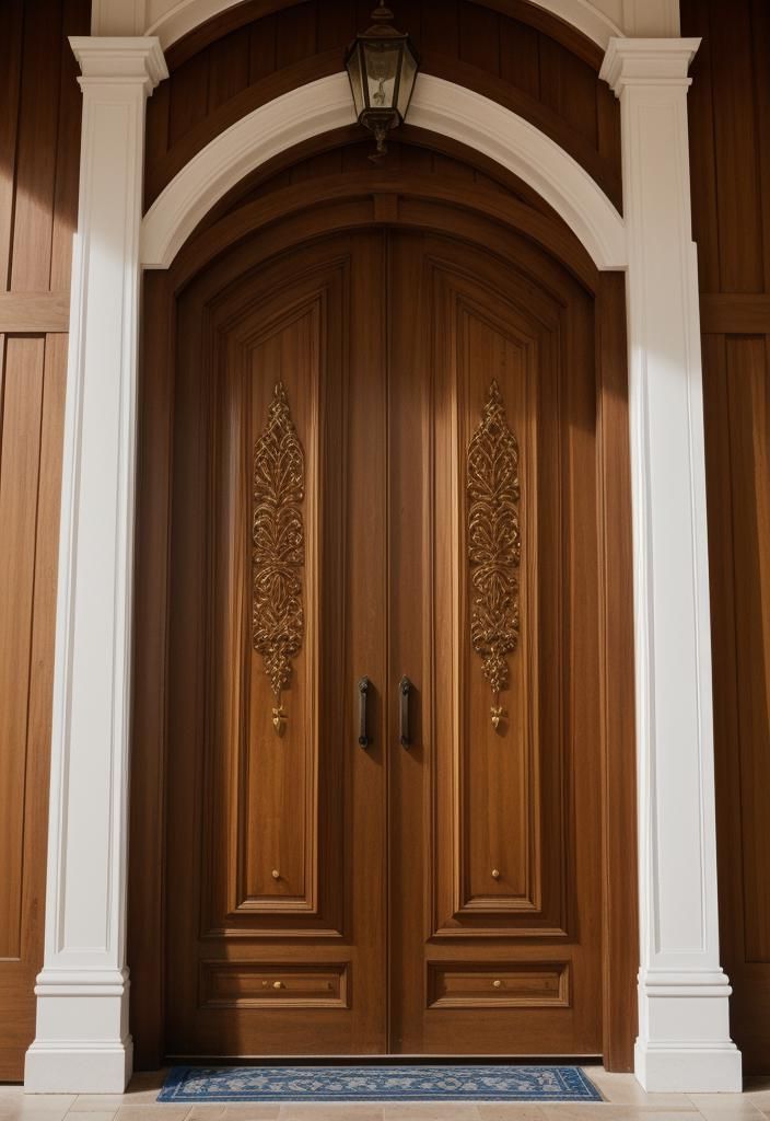 9. Paneled Door With Transom Window