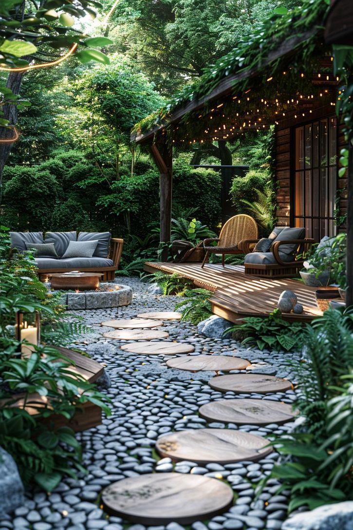7. Nature-Inspired Concrete Patio Ideas - photo 2