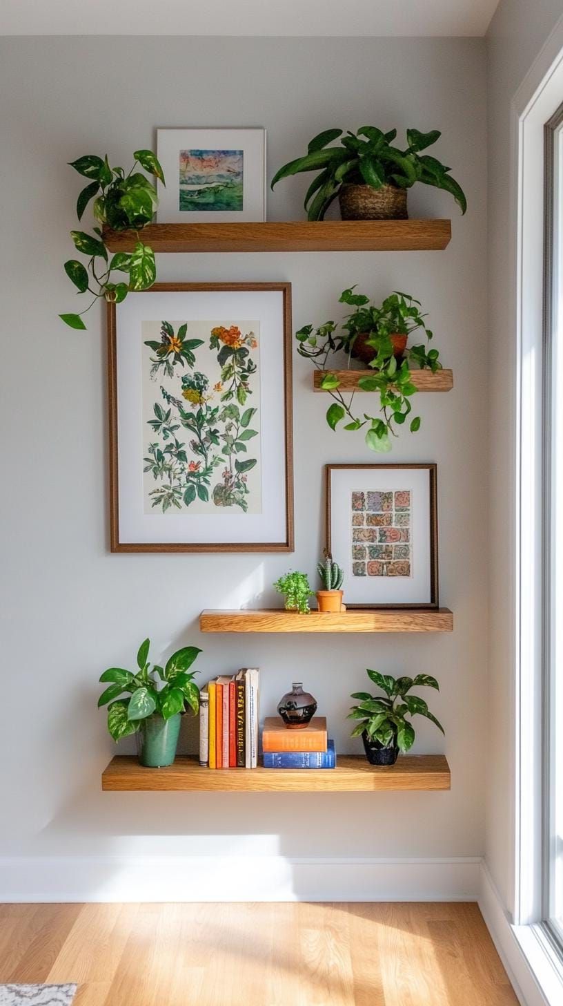 26. Art Displayed Within Open Shelving Units - photo 3