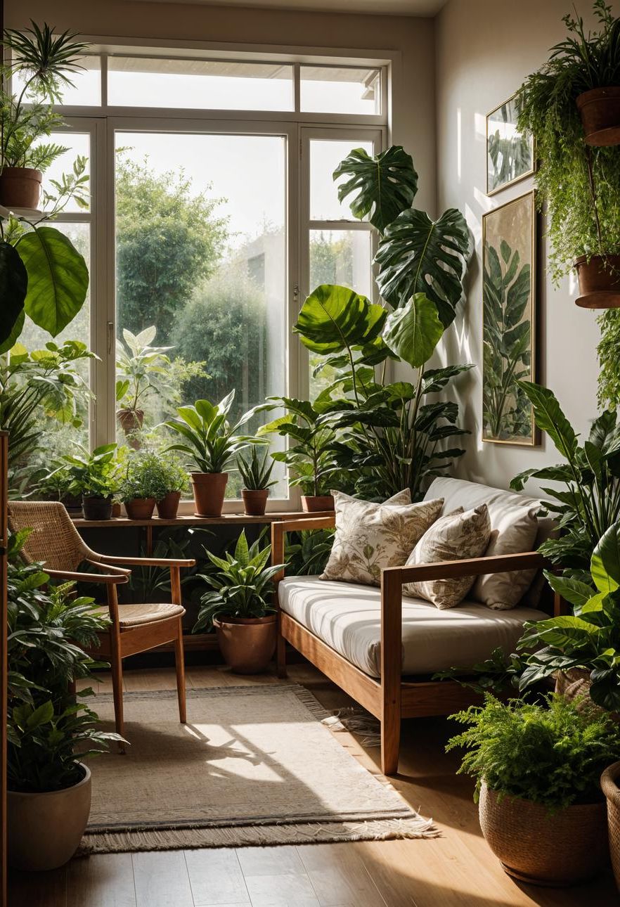 11. Sunny Botanical Garden Room Decor
