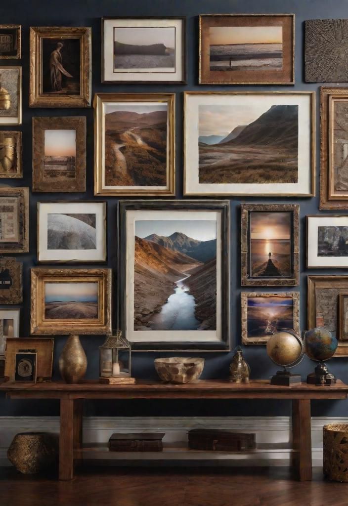 9. Boho Eclectic Gallery Wall