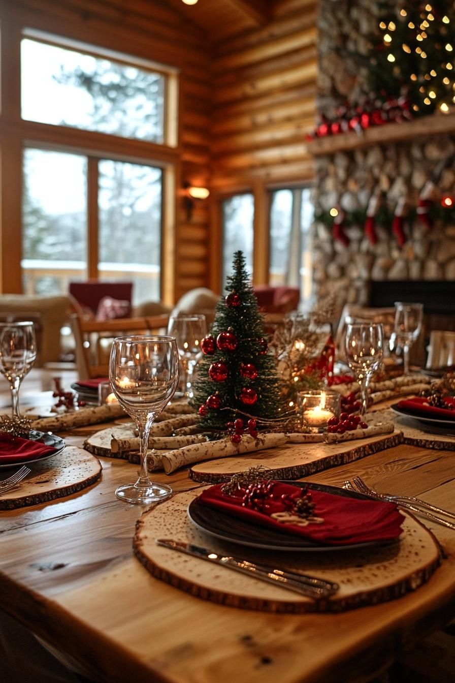 9. Rustic Christmas Table Setting Styles - photo 3