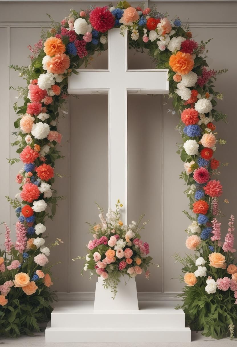 1. How to Build a Floral Cross