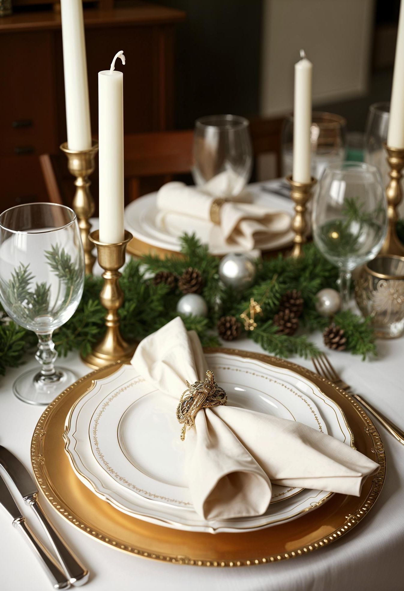 2. Gold and White Table Decor Ideas - photo 3