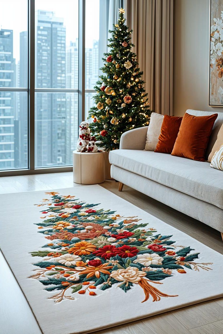 18. Holiday Throw Rugs for Apartments - photo 2