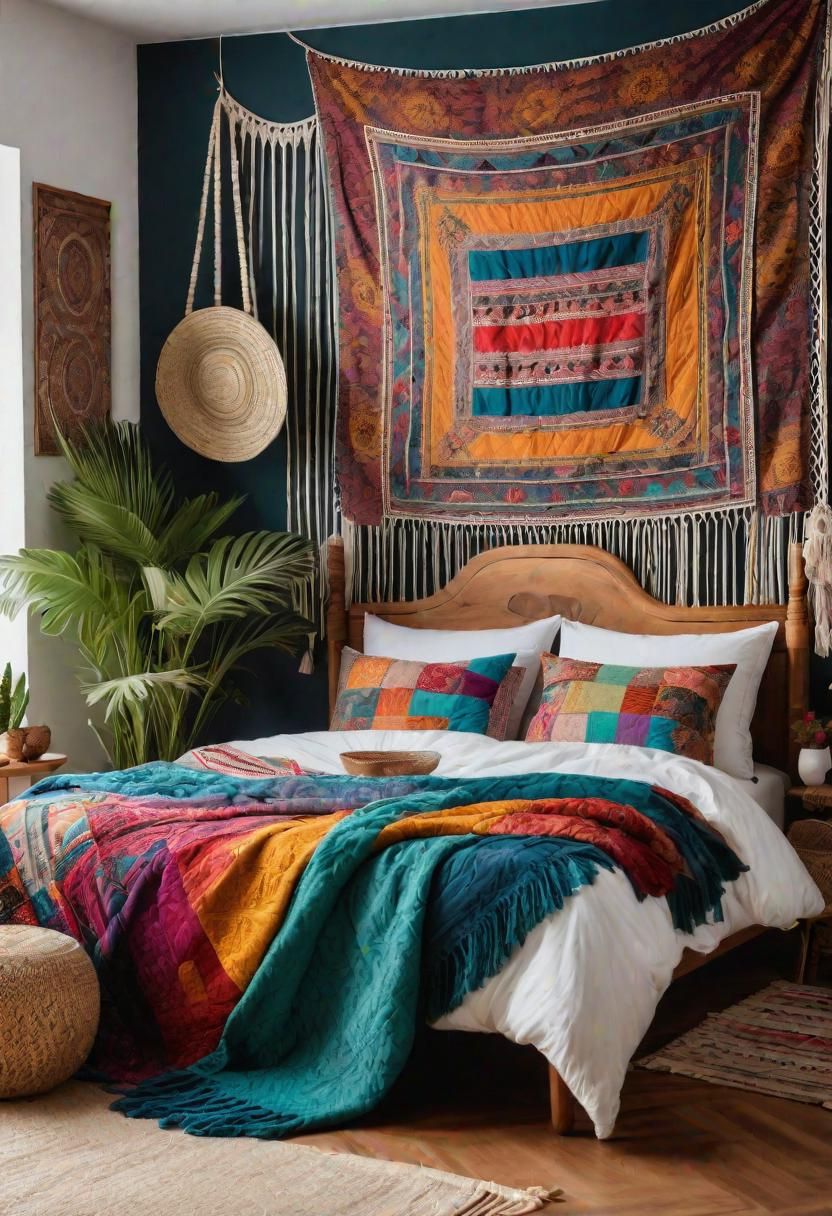 1. Vintage Bohemian Bedroom Look - photo 2