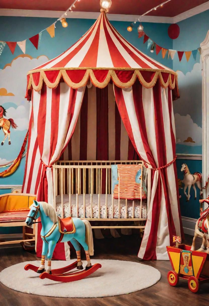23. Circus Showroom Nursery Theme