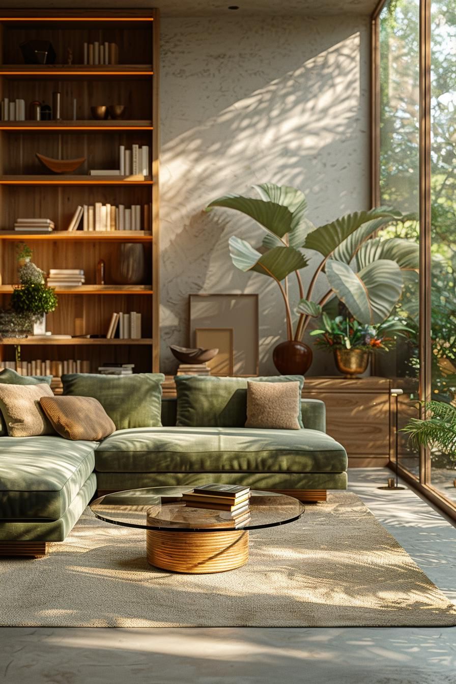 2. Modern Earthy Living Room Style - photo 3