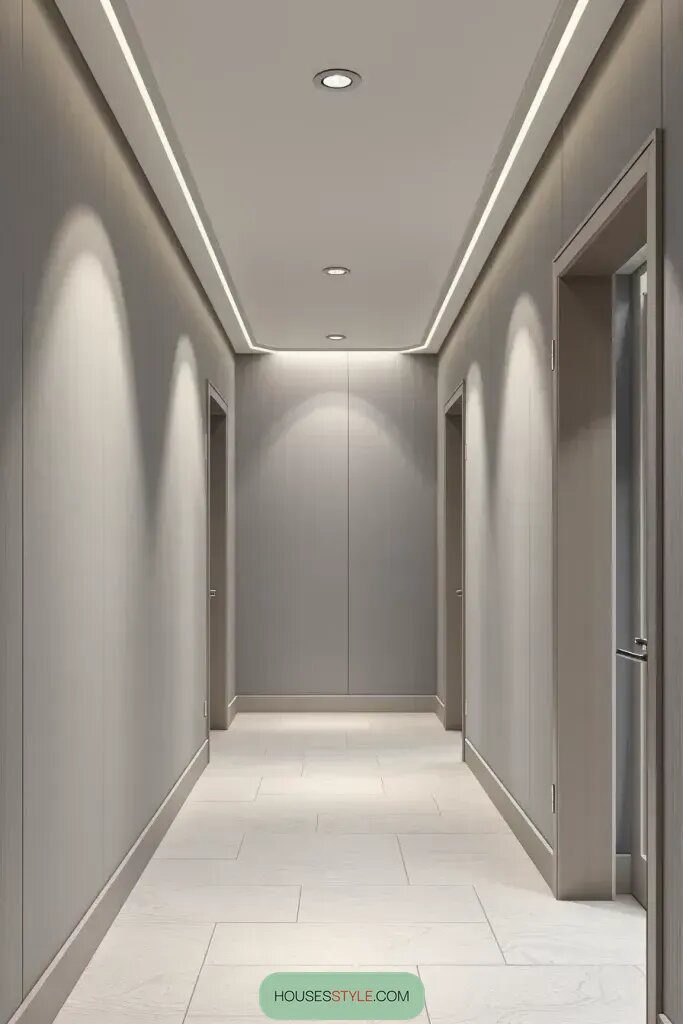 Fresh Paint Ideas for Long Hallways - photo 2