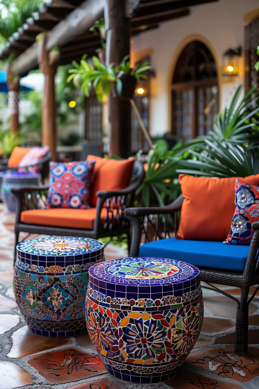 19. Mosaic-Tiled Coffee Table Designs