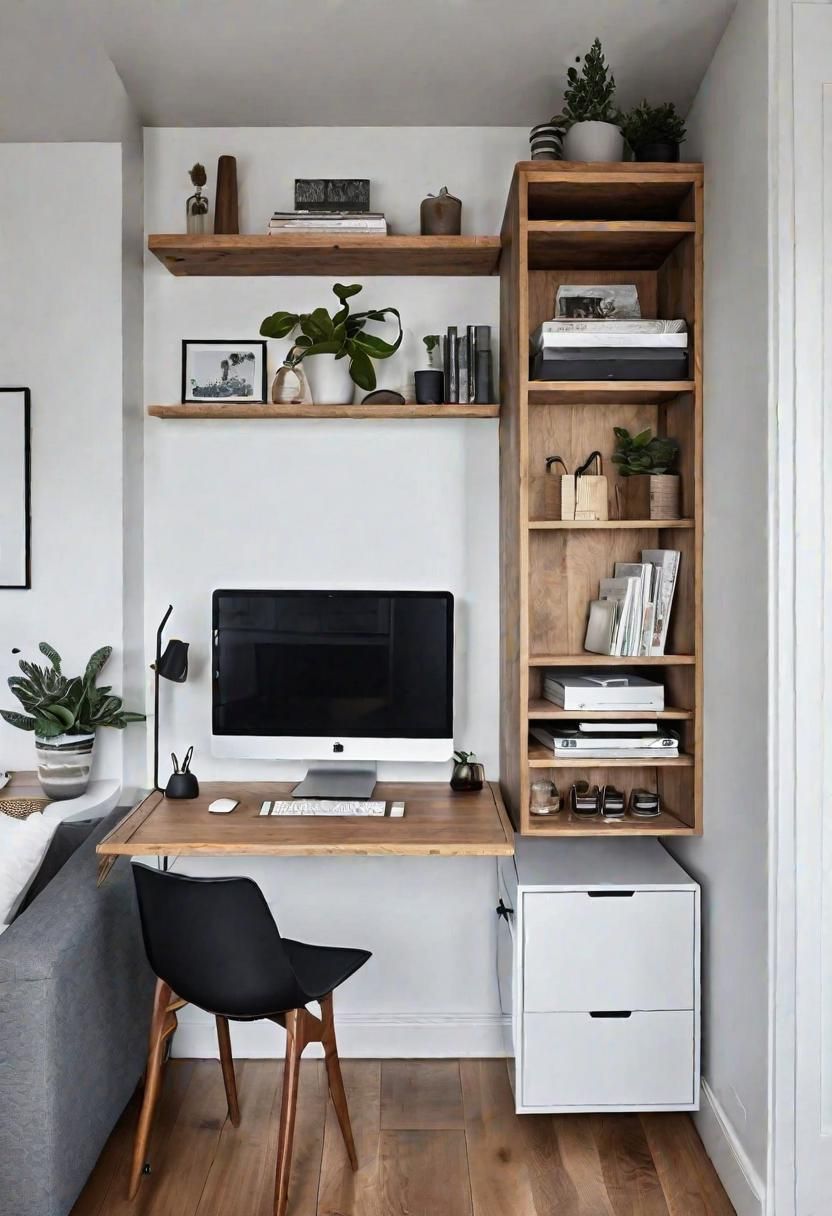10. Compact Work-From-Home Desk Setup