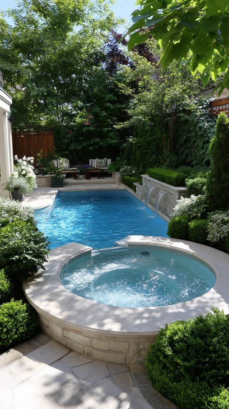 18. Adding a Cozy Hot Tub to Your Tiny Backyard Pool - photo 2