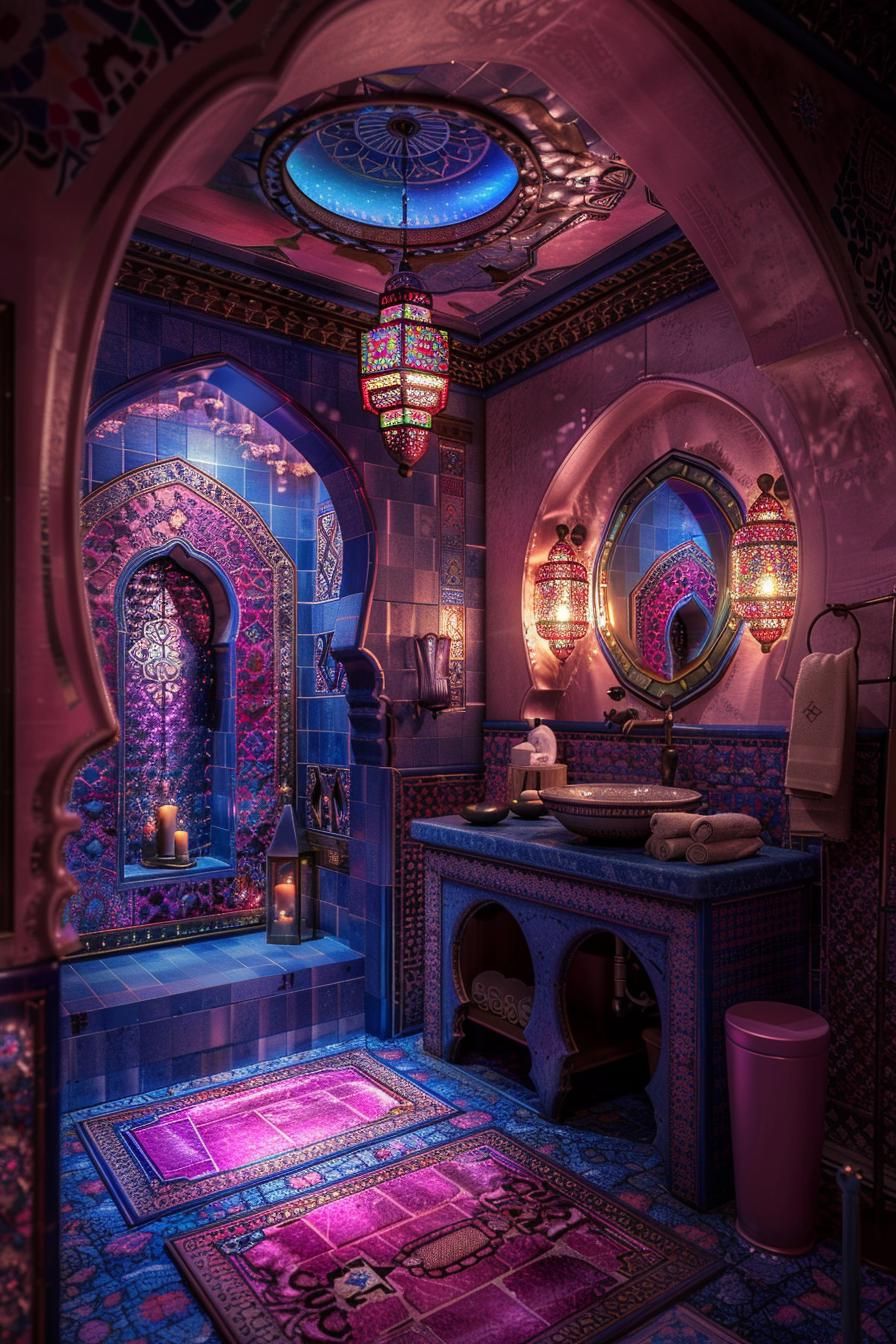 6. Moroccan-Style Spa Bathroom Ideas
