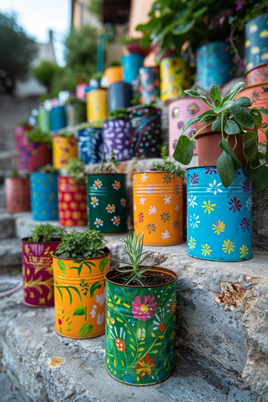 32. Tin Can Planter Projects