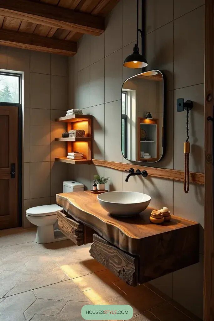 Vintage Boat-Shaped Wall Mirrors for Rustic Style - photo 2