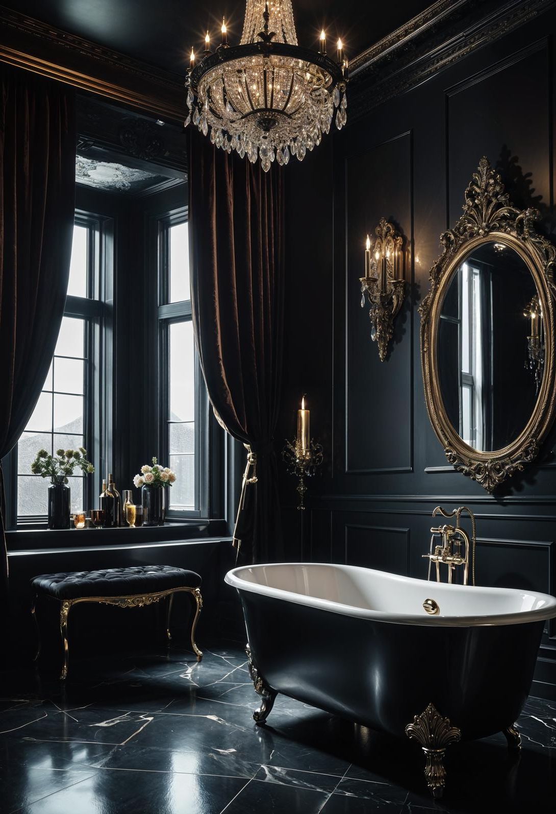 18. Gothic Glamour Bathroom Style - photo 2