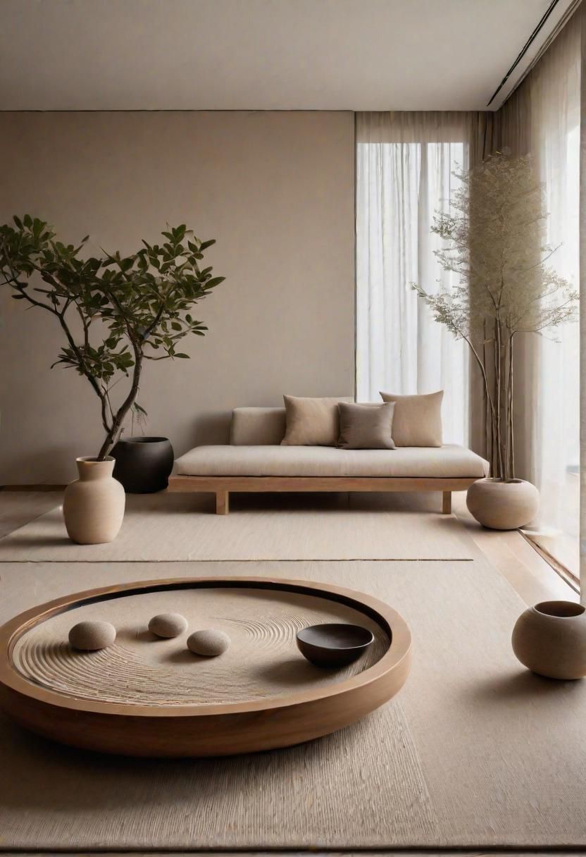 13. Minimalist Living Room in Sand Tones