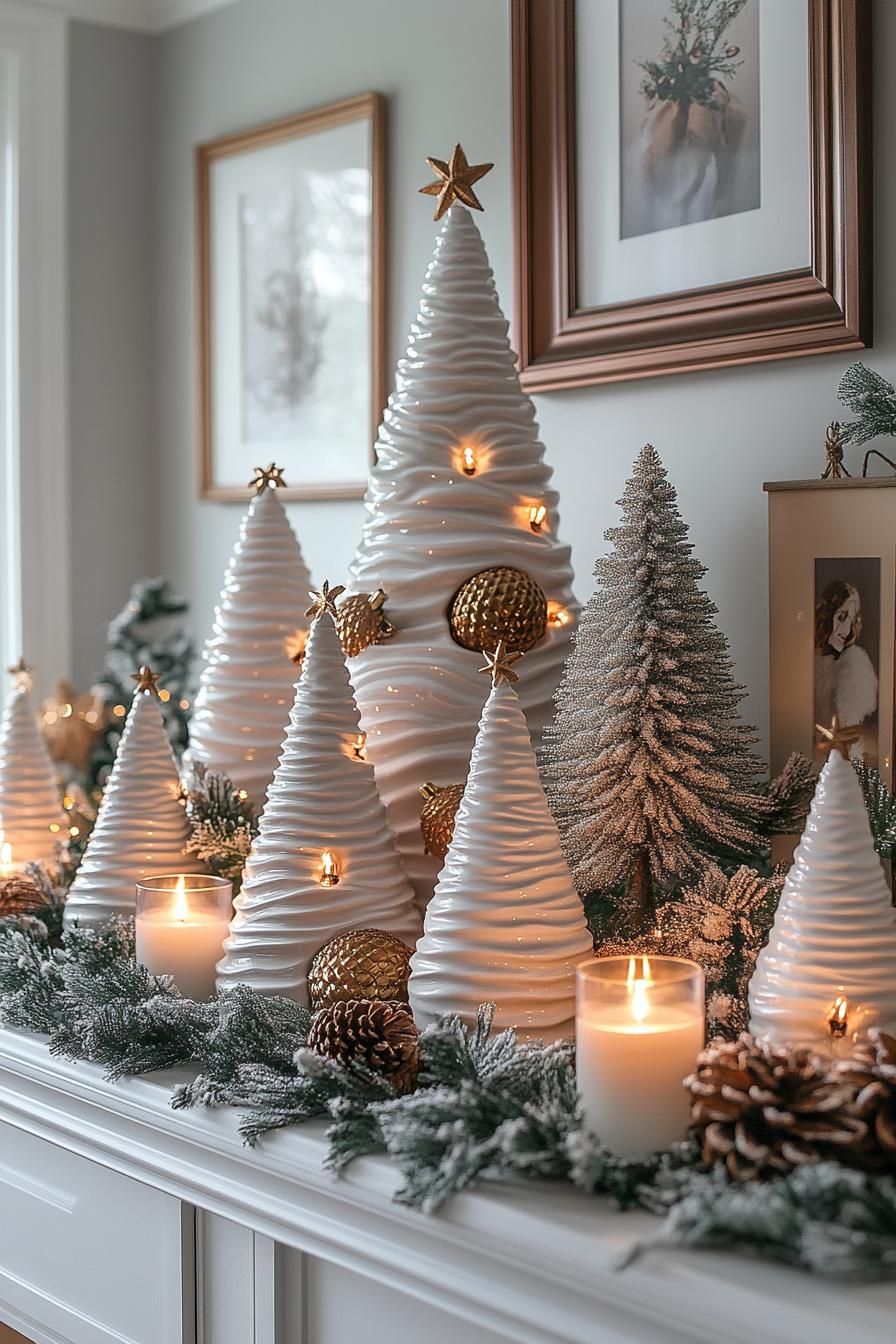 5. Whimsical White Ceramic Tree Display - photo 2