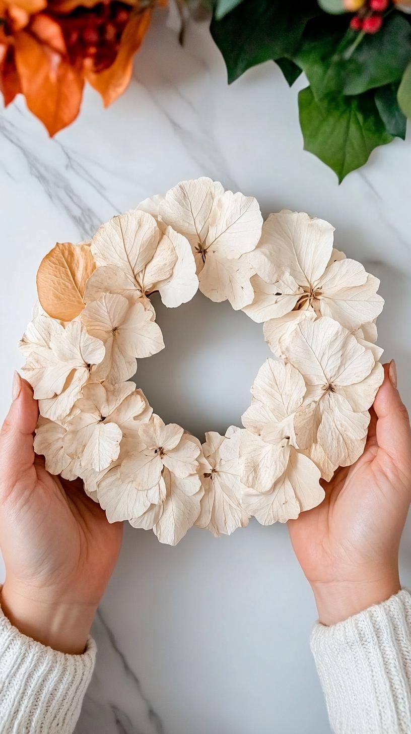 11. Minimalist wreaths with bleached botanicals - photo 3