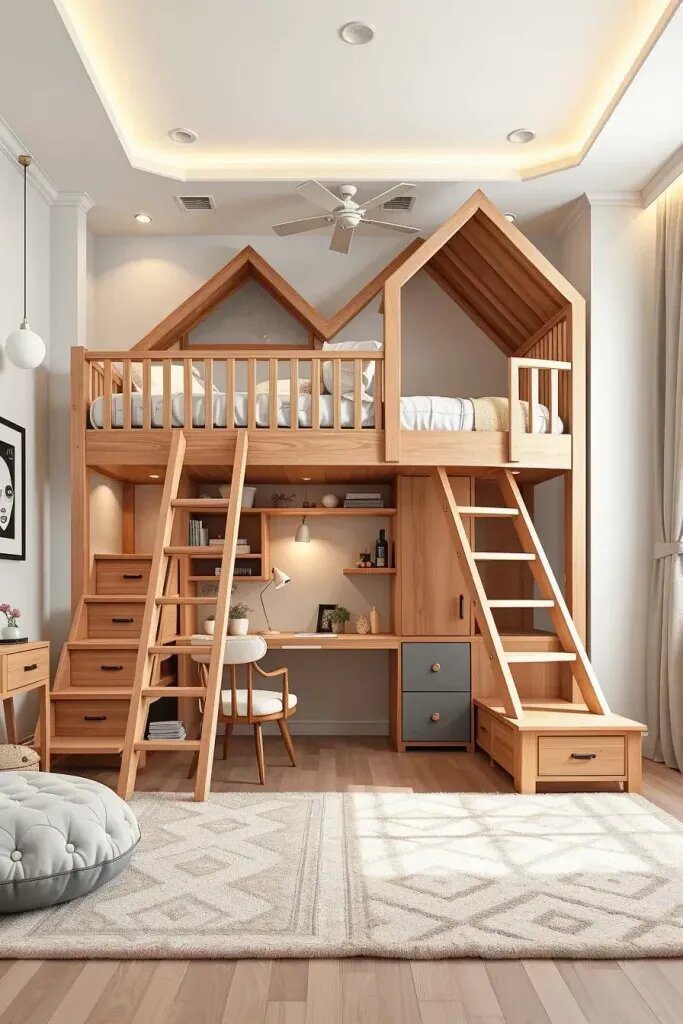 Luxury Loft Beds With Slides - photo 2